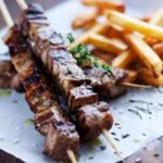 Pork souvlaki